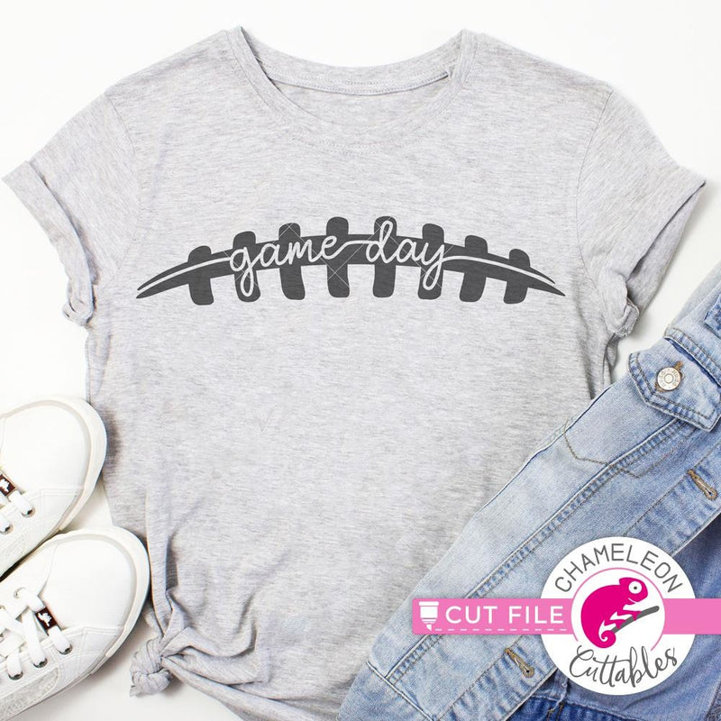 Game Day Football Stitches svg png dxf eps jpeg SVG DXF PNG Cutting File