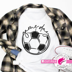 Game Day Soccer Sketch Drawing svg png dxf eps jpeg SVG DXF PNG Cutting File