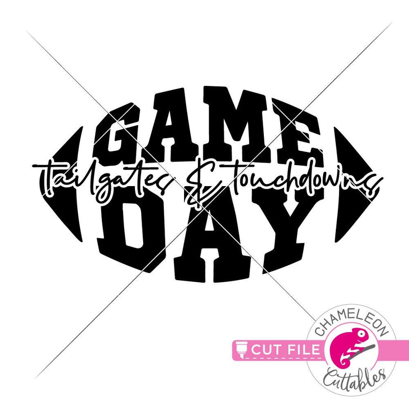 Game Day Tailgates and Touchdowns svg png dxf eps jpeg SVG DXF PNG Cutting File