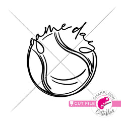 Game Day Tennis Sketch Drawing svg png dxf eps jpeg SVG DXF PNG Cutting File