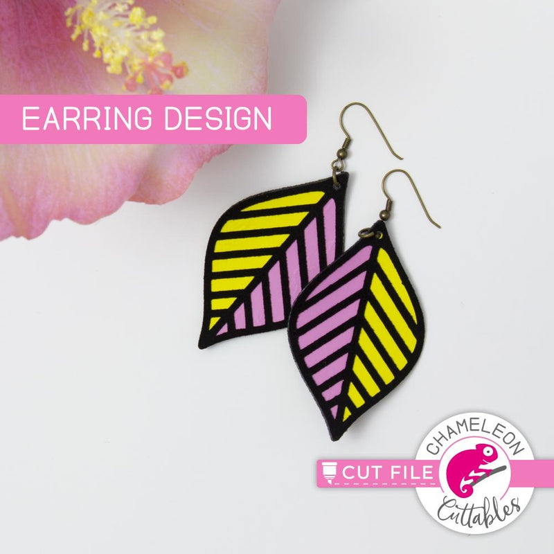 Unique Leaf Earrings SVG Templates for Your Creative Jewelry Designs