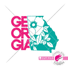 Georgia state flower Cherokee rose svg png dxf eps jpeg SVG DXF PNG Cutting File