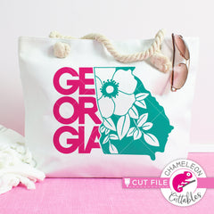 Georgia state flower Cherokee rose svg png dxf eps jpeg SVG DXF PNG Cutting File
