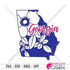 Georgia State Flower svg png dxf eps SVG DXF PNG Cutting File