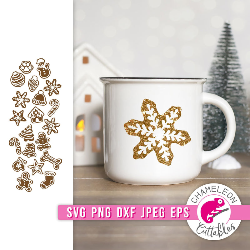 Gingerbread cookie Bundle svg png dxf eps jpeg SVG DXF PNG Cutting File