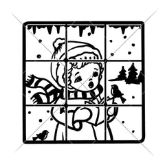 Girl With Book For Glass Block Svg Png Dxf Eps Svg Dxf Png Cutting File