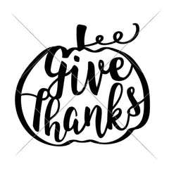 Give Thanks Pumpkin Svg Png Dxf Eps Svg Dxf Png Cutting File