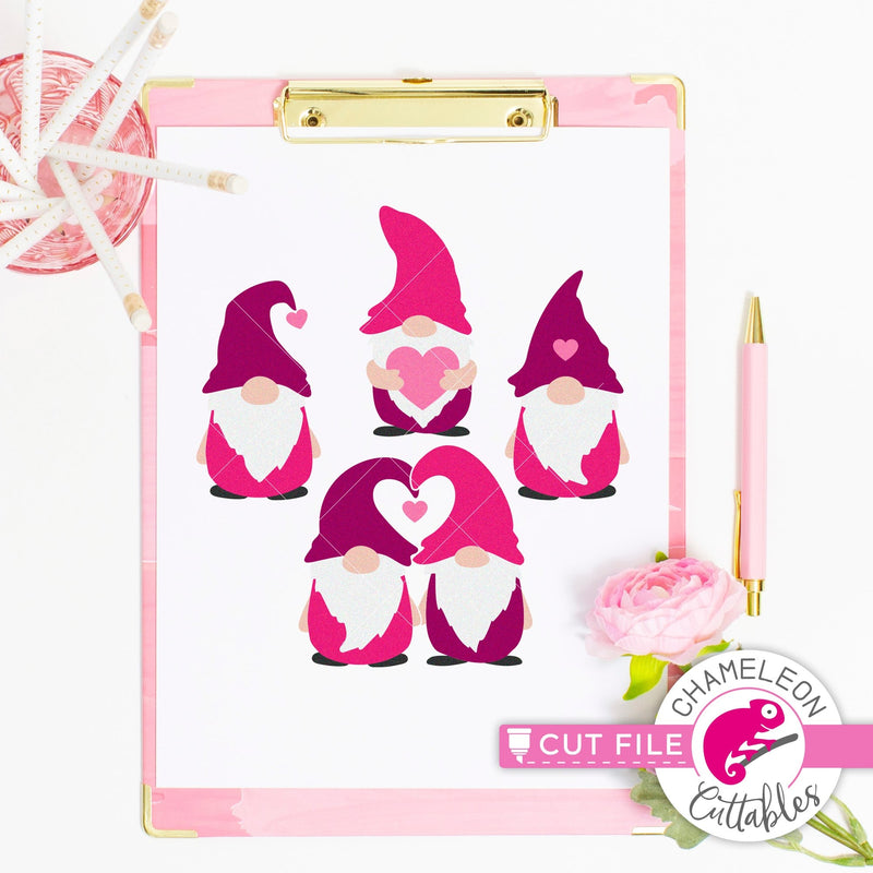 Gnomes Valentines day svg png dxf eps jpeg SVG DXF PNG Cutting File
