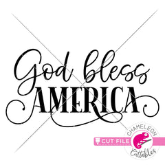 God bless America modern Farmhouse svg png dxf eps jpeg SVG DXF PNG Cutting File