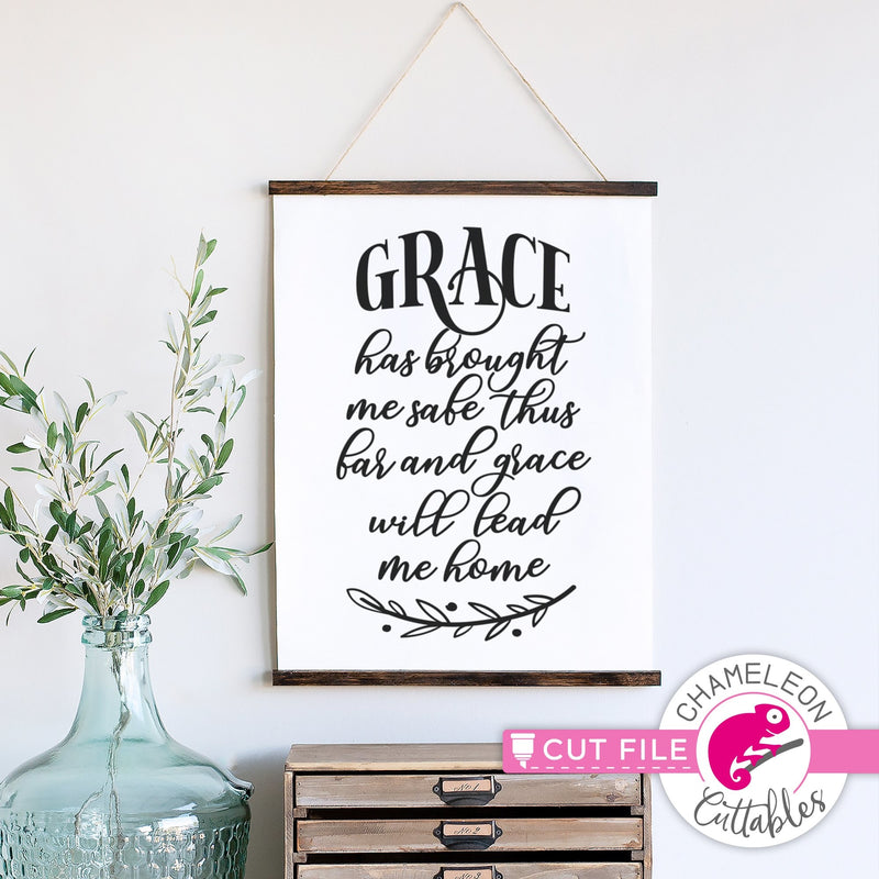 Grace has brought me safe thus far svg png dxf eps jpeg SVG DXF PNG Cutting File