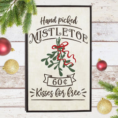 Hand Picked Mistletoe Kisses For Free Svg Png Dxf Eps Svg Dxf Png Cutting File