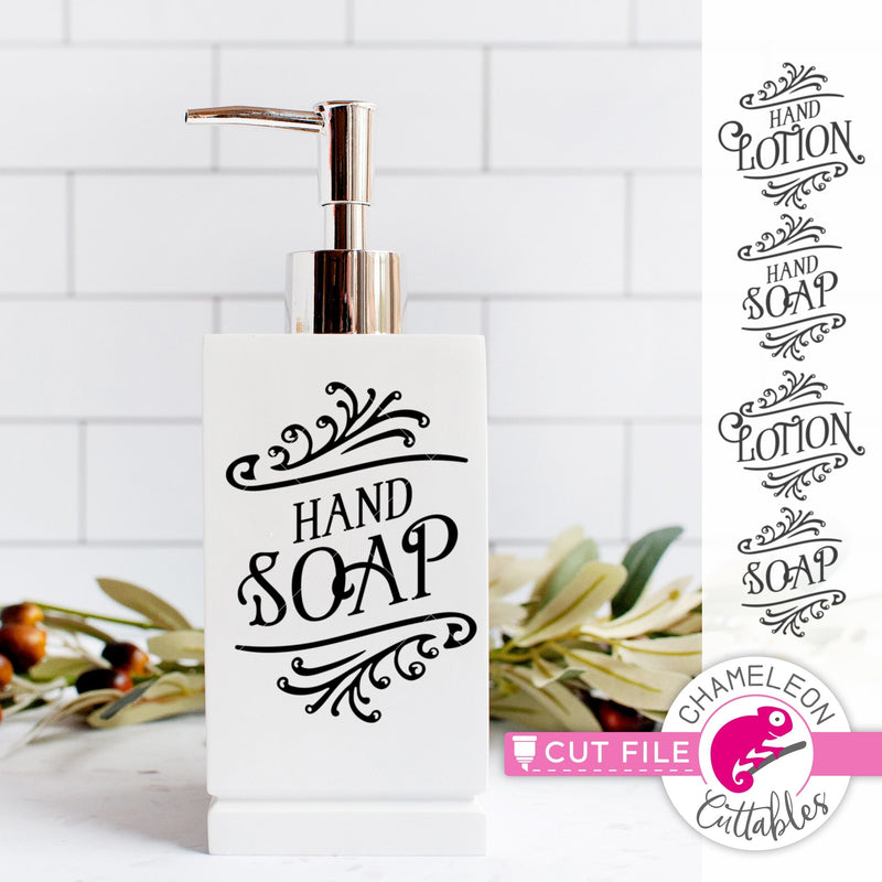 Hand Soap and Lotion Farmhouse svg png dxf eps jpeg SVG DXF PNG Cutting File