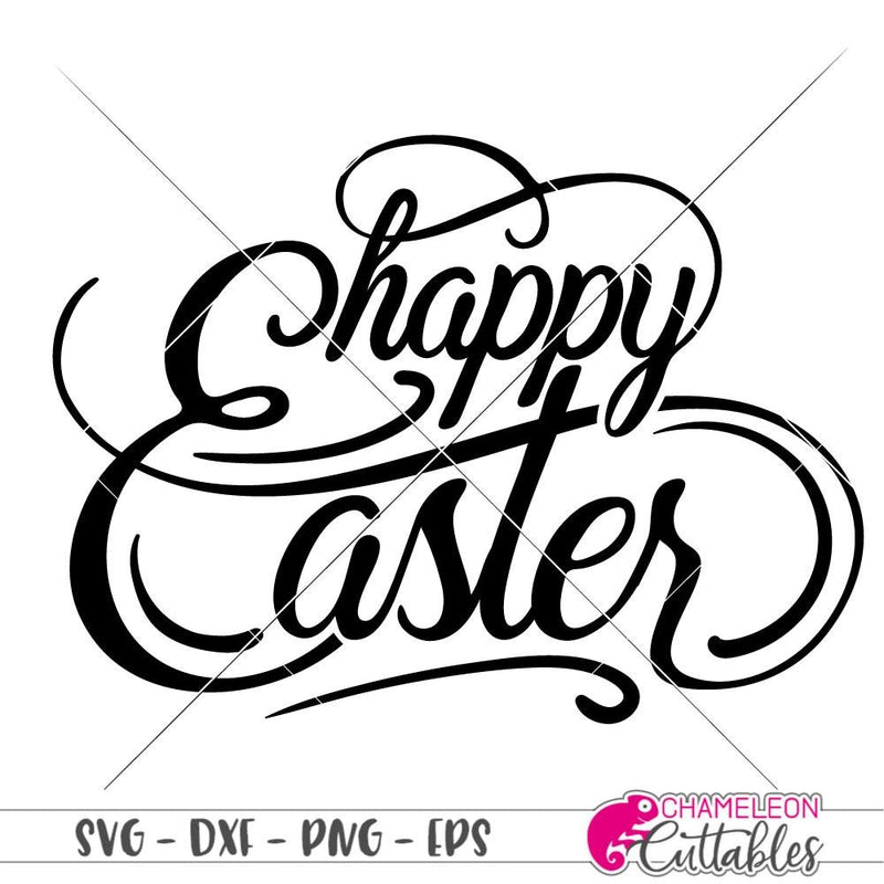 Happy Easter svg png dxf eps SVG DXF PNG Cutting File
