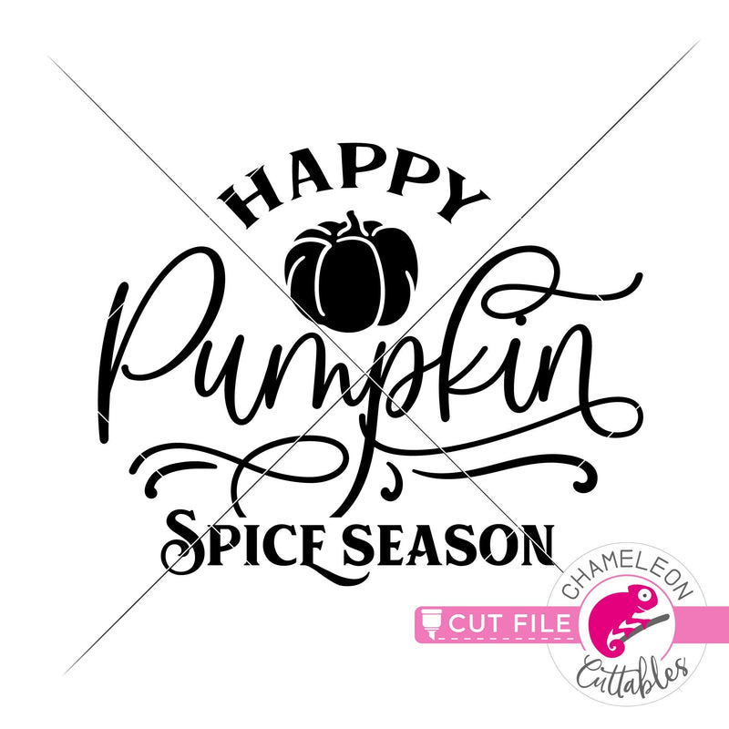 Happy Pumpkin Spice Season svg png dxf eps jpeg SVG DXF PNG Cutting File
