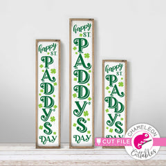 Happy St. Patty’s Day vertical Porch design svg png dxf SVG DXF PNG Cutting File