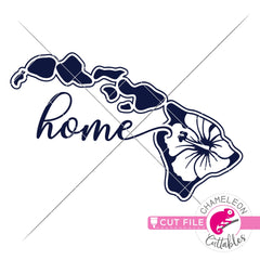 Hawaii state flower Hibiscus outline Home svg png dxf eps jpeg SVG DXF PNG Cutting File