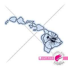 Hawaii state flower SVG png dxf eps jpeg SVG DXF PNG Cutting File