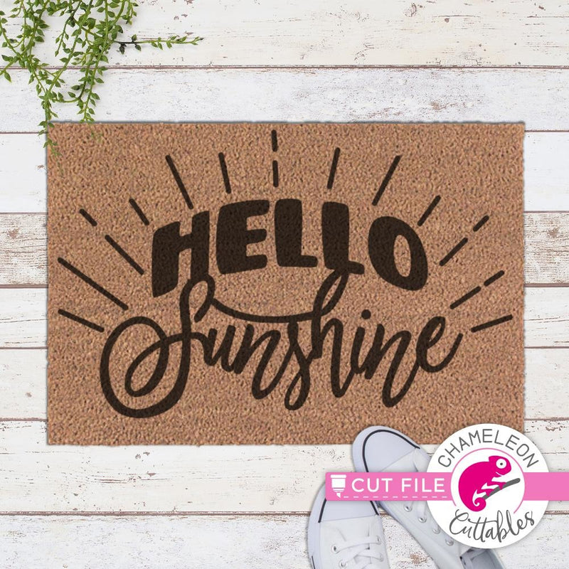 Hello Sunshine Svg Png Dxf Eps Svg Dxf Png Cutting File