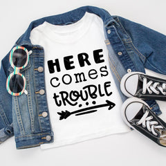 Here Comes Trouble Svg Png Dxf Eps Svg Dxf Png Cutting File