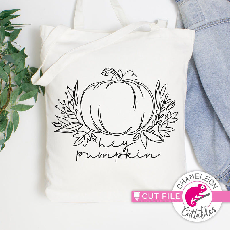 Hey Pumpkin sketch drawing svg png dxf eps jpeg SVG DXF PNG Cutting File