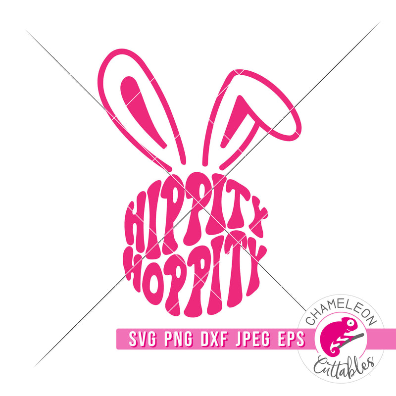 Hippity Hoppity Retro Easter svg png dxf eps jpeg