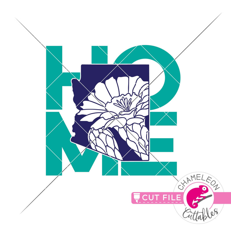 Home Arizona state flower saguaro blossom square svg png dxf eps jpeg SVG DXF PNG Cutting File