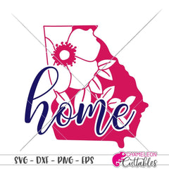 Home Georgia Cherokee Rose svg png dxf eps SVG DXF PNG Cutting File