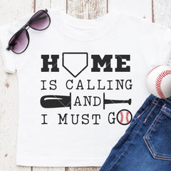 Home is calling and I must go Baseball svg png dxf eps SVG DXF PNG Cutting File