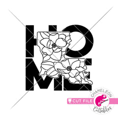 Home Louisiana state flower magnolia square svg png dxf eps jpeg SVG DXF PNG Cutting File