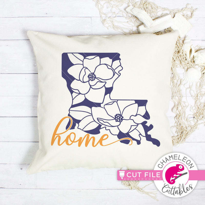 Home Louisiana state flower magnolia svg png dxf eps jpeg SVG DXF PNG Cutting File