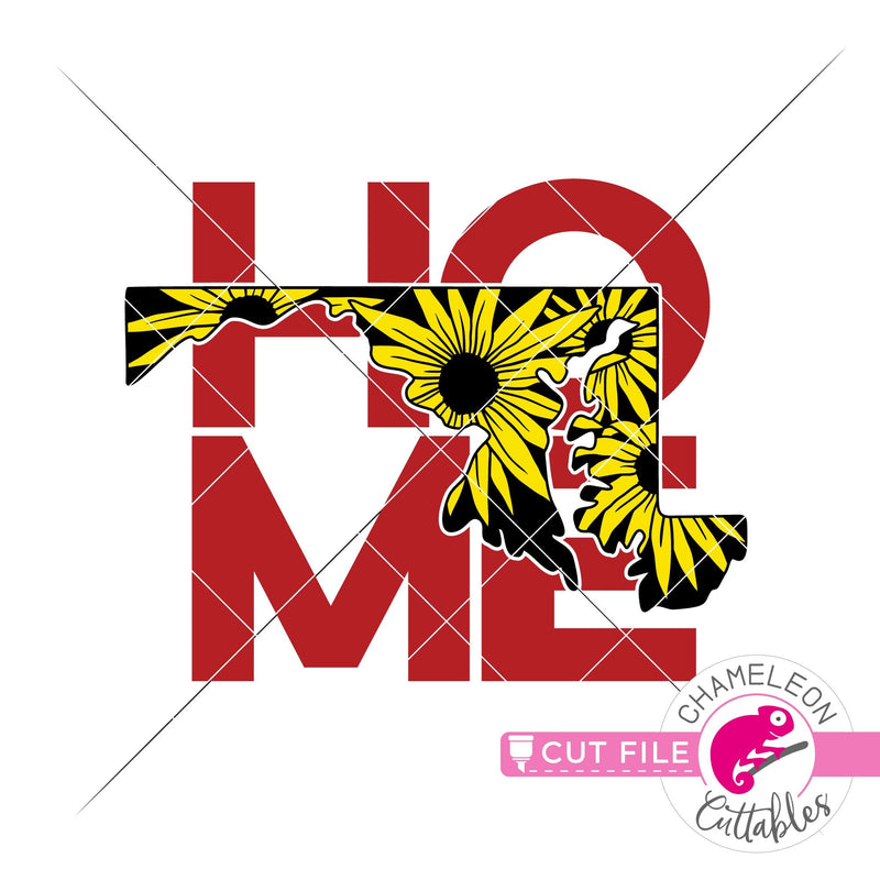 Home Maryland state flower black eyed Susan square svg png dxf eps jpeg SVG DXF PNG Cutting File