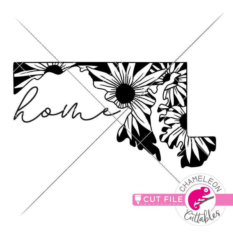 Home Maryland state flower black eyed Susan svg png dxf eps jpeg SVG DXF PNG Cutting File