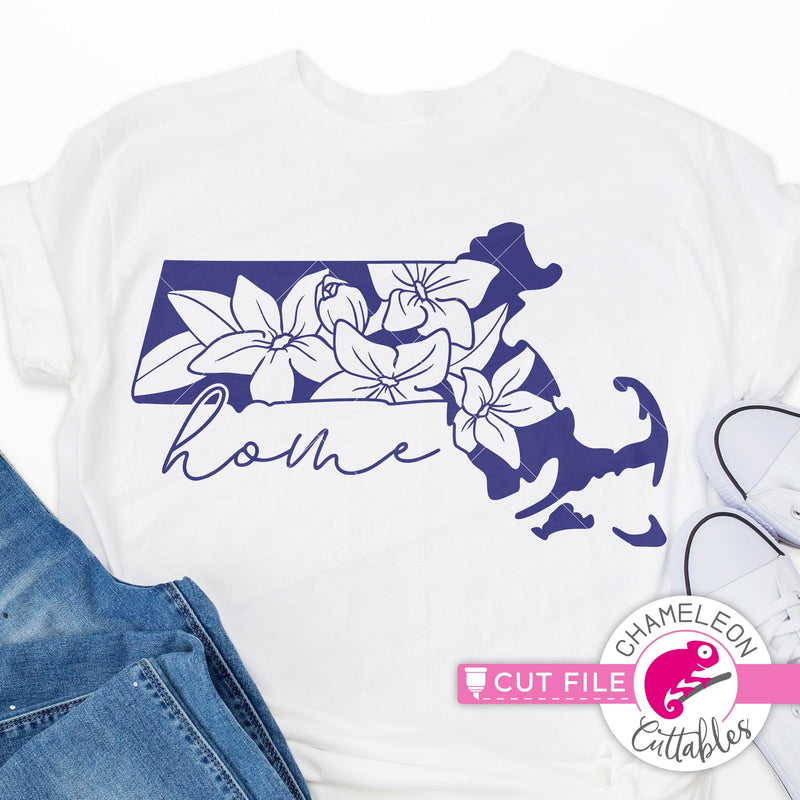 Home Massachusetts state flower mayflower svg png dxf eps jpeg SVG DXF PNG Cutting File