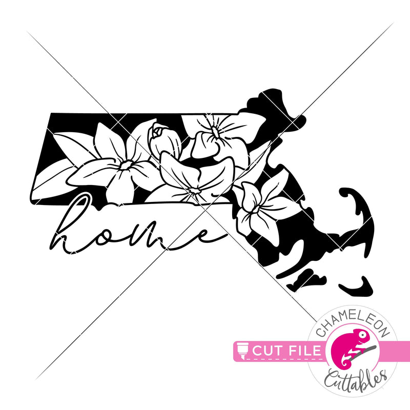 Home Massachusetts state flower mayflower svg png dxf eps jpeg SVG DXF PNG Cutting File