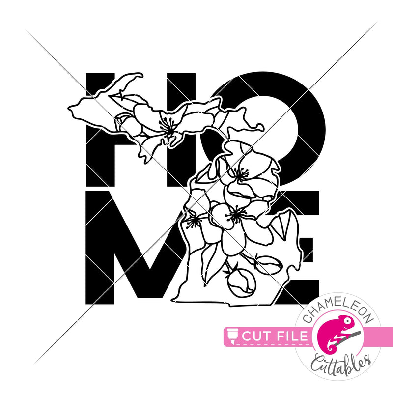Home Michigan state flower apple blossom outline svg png dxf eps jpeg SVG DXF PNG Cutting File