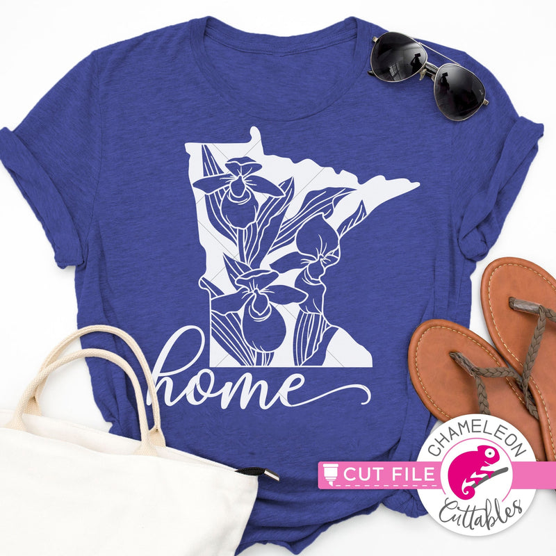 Home Minnesota state flower lady slipper svg png dxf eps jpeg SVG DXF PNG Cutting File