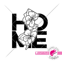 Home New Jersey state flower violet outline svg png dxf eps jpeg SVG DXF PNG Cutting File