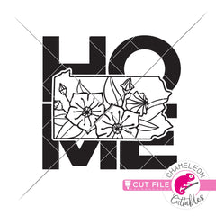 Home Pennsylvania state flower mountain laurel square svg png dxf eps jpeg SVG DXF PNG Cutting File