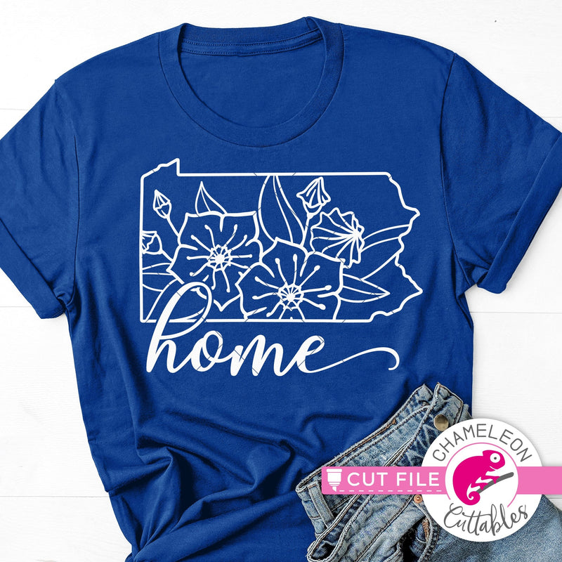 Home Pennsylvania state flower mountain laurel svg png dxf eps jpeg SVG DXF PNG Cutting File