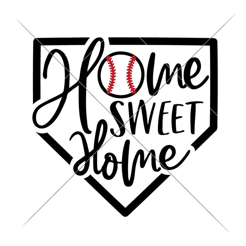 Home Sweet Home Plate Baseball Svg Png Dxf Eps Svg Dxf Png Cutting File