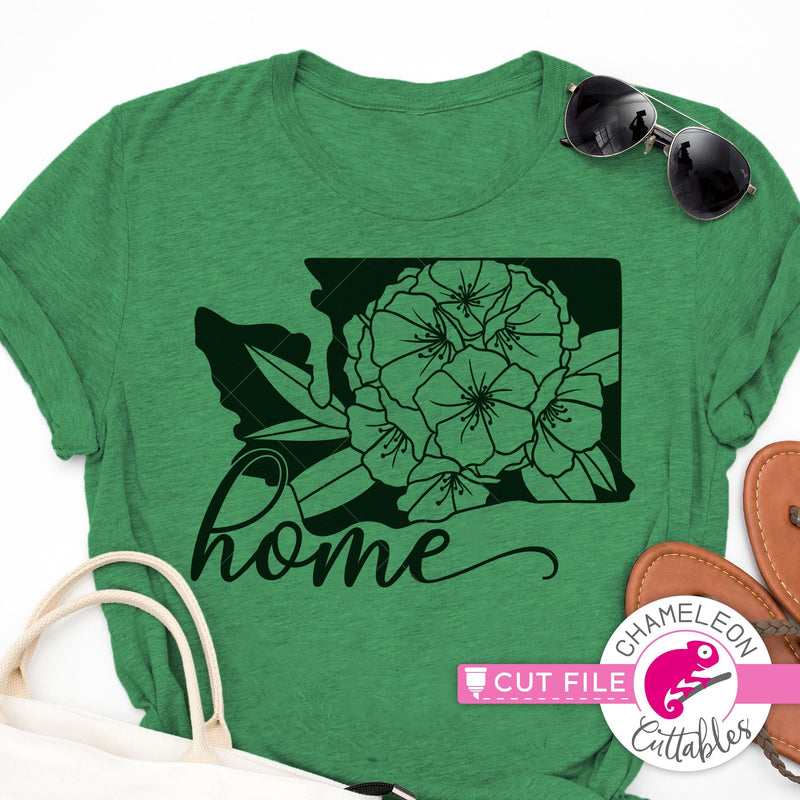 Home Washington state flower rhododendron svg png dxf eps jpeg SVG DXF PNG Cutting File