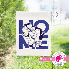 Home Wisconsin state flower blue violet square svg png dxf eps jpeg SVG DXF PNG Cutting File