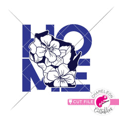 Home Wisconsin state flower blue violet square svg png dxf eps jpeg SVG DXF PNG Cutting File