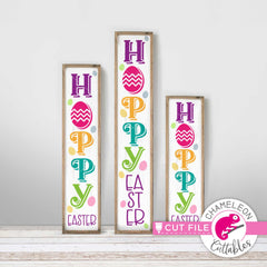 Hoppy Easter Egg vertical Porch design svg png dxf SVG DXF PNG Cutting File