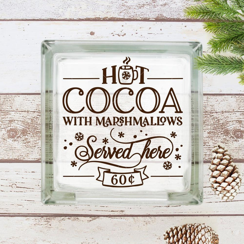 Hot Cocoa With Marshmallows Svg Png Dxf Eps Svg Dxf Png Cutting File