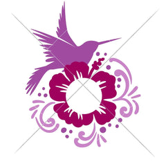 Hummingbird For Monogram Multi Color Svg Png Dxf Eps Svg Dxf Png Cutting File