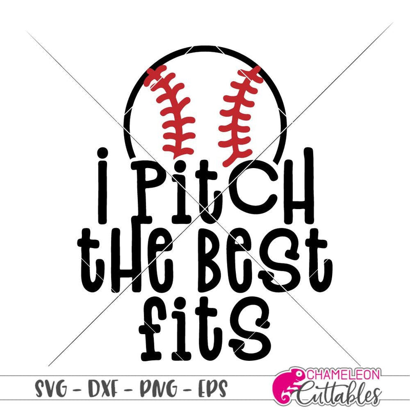 I pitch the best fits Baseball svg png dxf eps SVG DXF PNG Cutting File