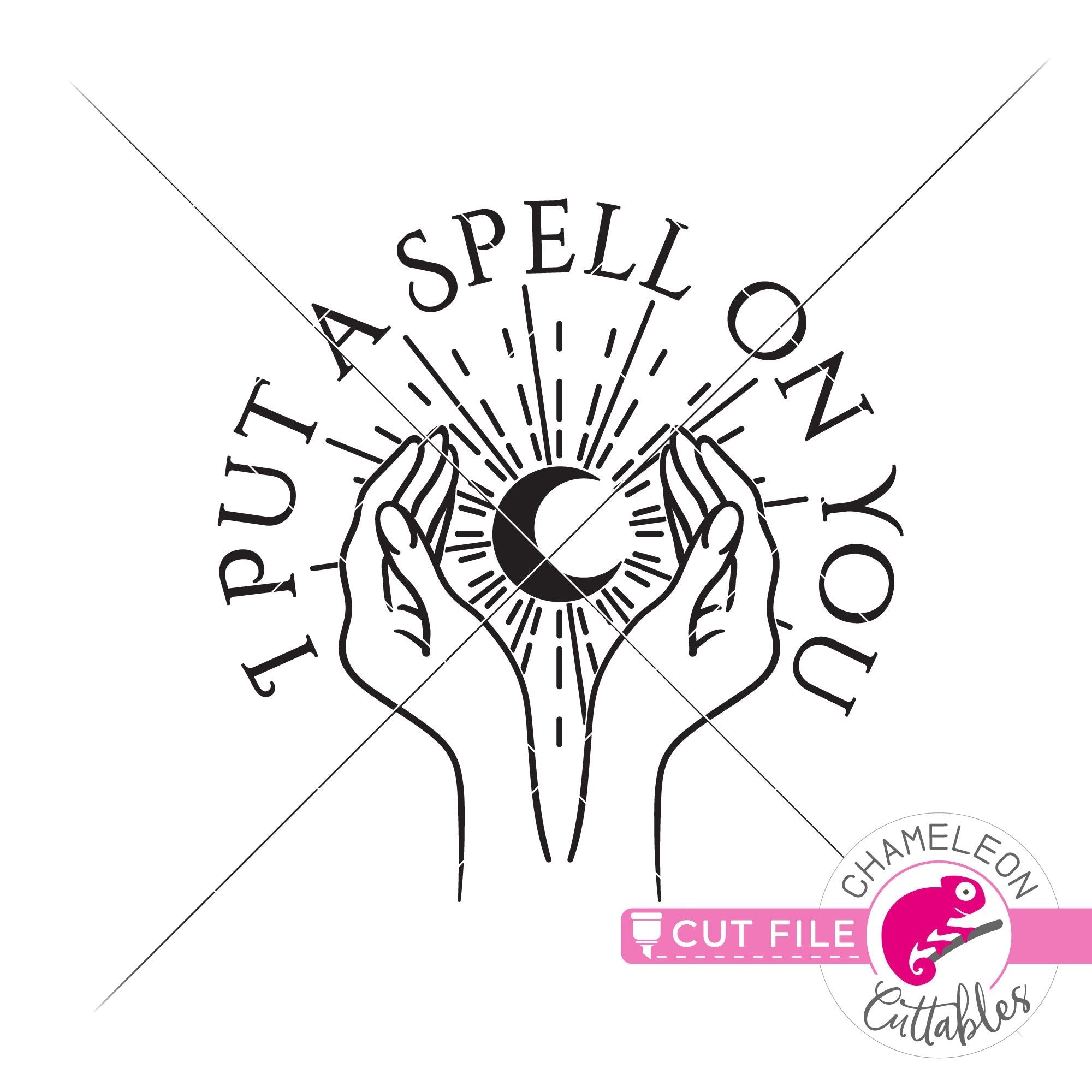 I put a spell on you svg, Hocus Pocus svg, Halloween svg, Witch svg, Spooky  svg, Cutting files, Silhouette Cricut files, svg, dxf, eps, png.