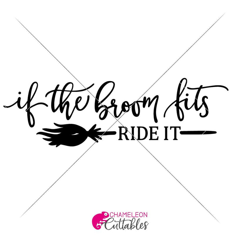 If The Broom Fits Svg Png Dxf Eps Svg Dxf Png Cutting File