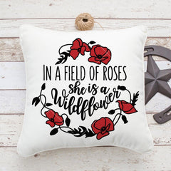In a Field of Roses she is a Wildflower (2) svg png dxf eps SVG DXF PNG Cutting File